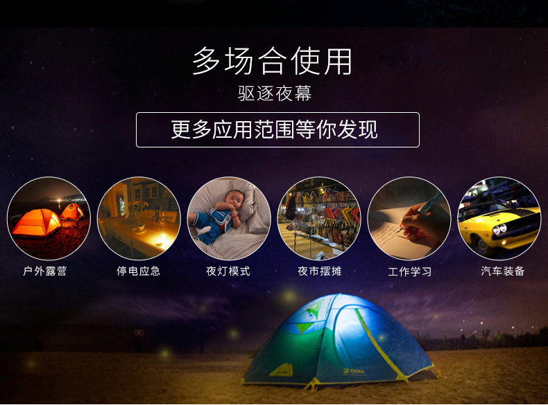 Cheap Goat Tents Camping Tent Lantern Light Bulb Hurricane Emergency Light Camping Light Bulb Camping Equipment Battery Powered Tent Accessories   